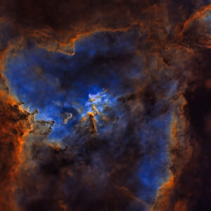 The Heart Nebula Without Stars