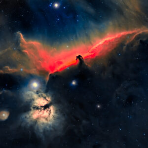 Horsehead and Flame Nebulae