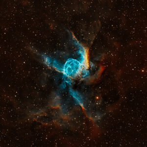 The Thors Helmet Nebula SHO Stars