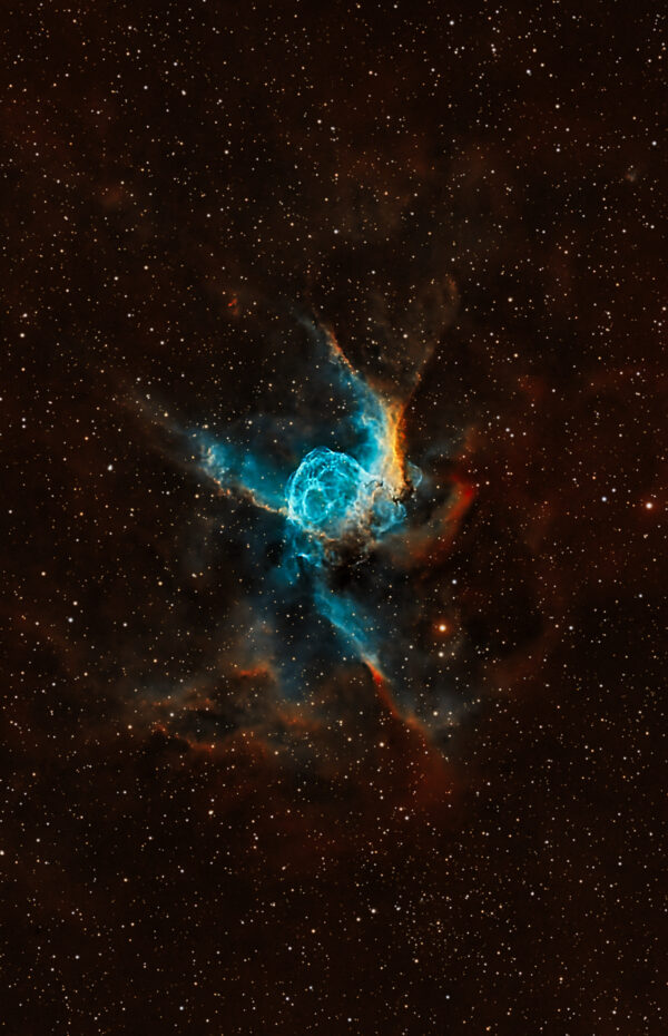 The Thors Helmet Nebula SHO Stars