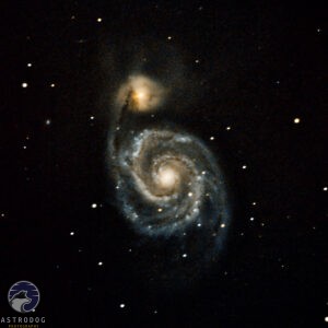 The Whirlpool Galaxy M51 RGB Stars