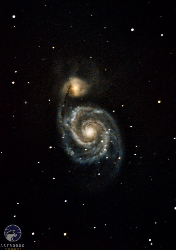 The Whirlpool Galaxy M51 RGB Stars